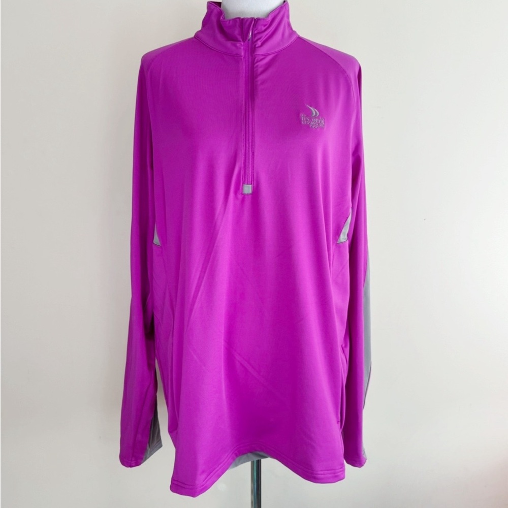 Under Armour US Open 2015 Quarter Zip Jacket Mens XL Chambers Bay Golf Purple